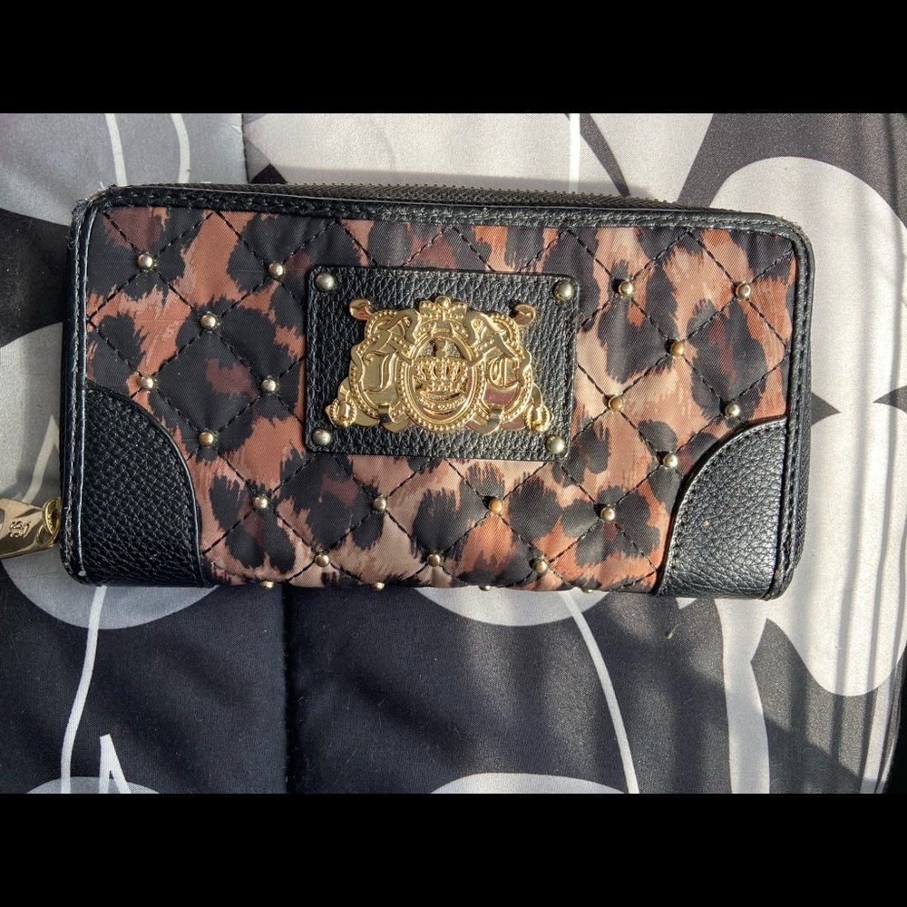 Juicy couture leopard wallet.